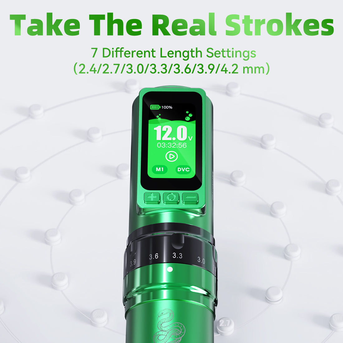 Pen Inalambrica Dragonhawk Fold Pro Year of the Snake - Stroke Ajustable 2.4-4.2mm - Bateria 3000mAh - By Dragonhawk - Imagen 8